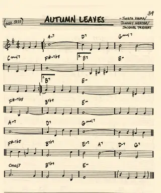 Lead sheet: Autumn Leaves