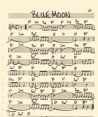 Lead sheet: Blue Moon
