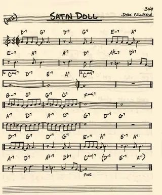 Lead sheet: Satin Doll