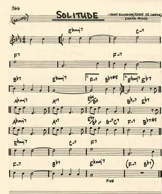 Lead sheet: Solitude