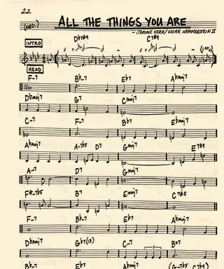 Lead sheet: All the Things You Are